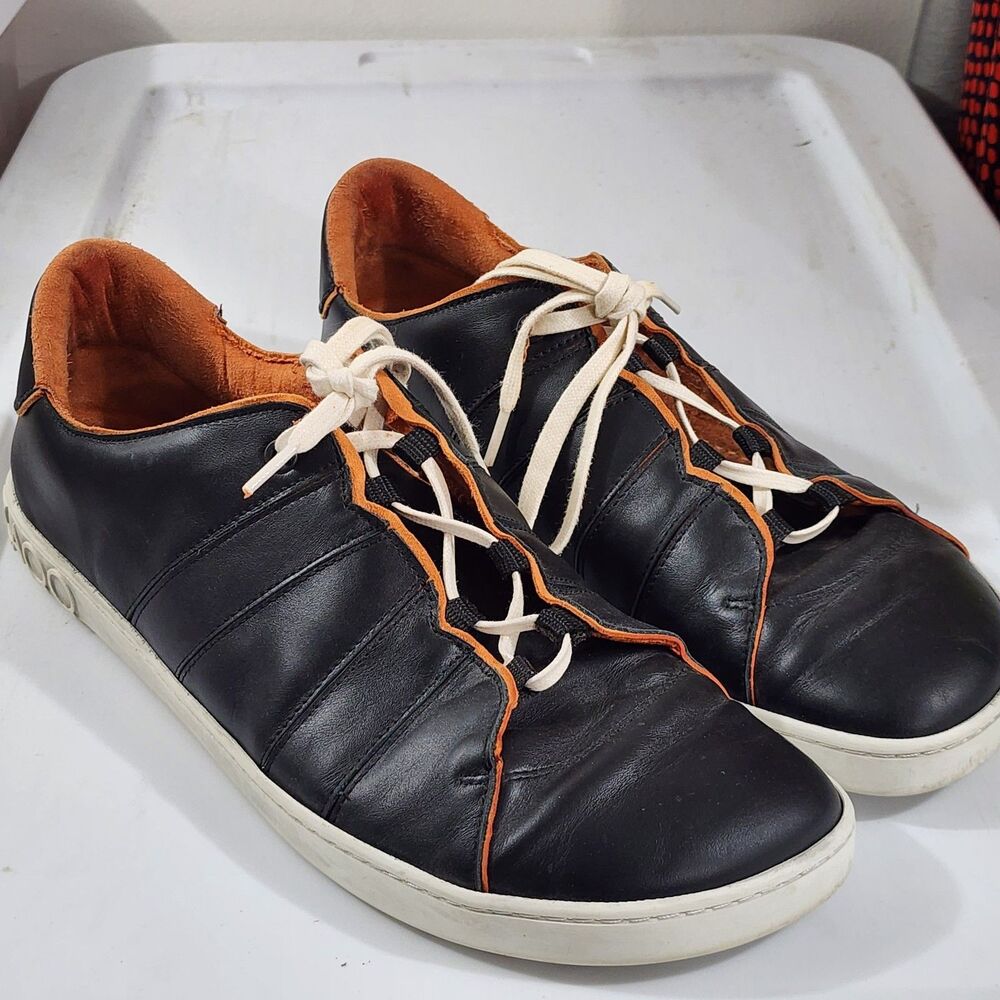 ZAQQ QQQ Low Black Orange Germany Zero-drop Barefoot Sneaker Siz EUR 45 US 12